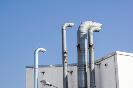 Industrial air conditioning systems . air turbine fan for ventilationの写真素材