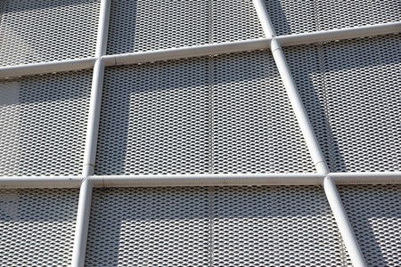 Metal Pattern Architecture details Facade Metal Geometric Structureの写真素材