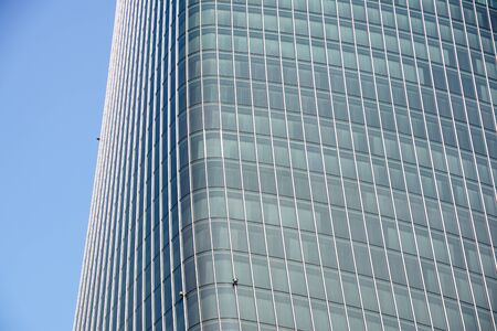 CITYLIFE, MILAN, ITALY - JANUARY 13, 2019 - Allianz Tower designed by the Architect Isozaki is one of the symbols of modernity and renovation of the city of Milan. in the CityLife neighborhood .のeditorial素材