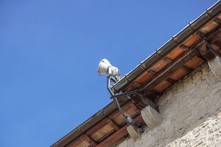 LED flood light, spot light on the top of the roof