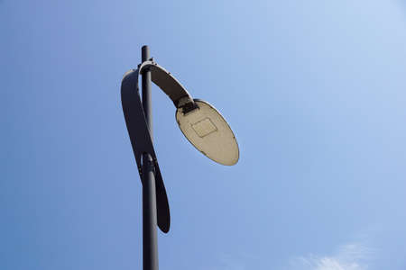 LED lights road lighting with blue sky background