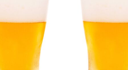 Close up image of beer glasses.の写真素材