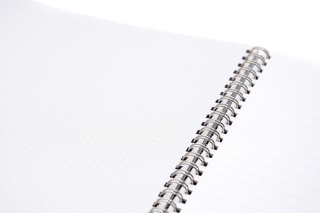 Business agenda over a white backgroundの写真素材