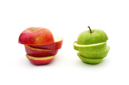 Organic applesの写真素材
