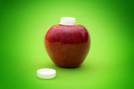 Organic apple の写真素材