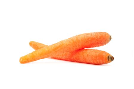carrot vegetable, image is taken over a white background.の写真素材