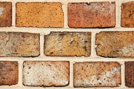 Very detailed texture image of a brick wall.の写真素材