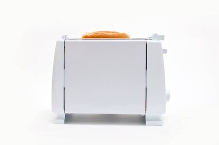 Bread Toasting device over a white backgroundの写真素材