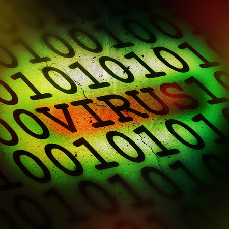 Computer virus detection concept の写真素材