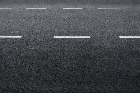 Asphalt road, detail of fresh new traffic road の写真素材