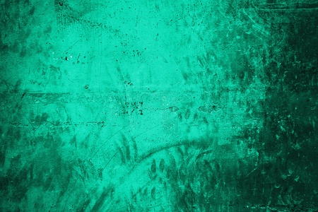 Emerald old grunge obsolete wall, background texture imageの写真素材