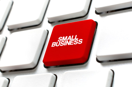 Small business computer key, close up image.