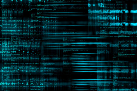 Abstract computer programming code as technology background