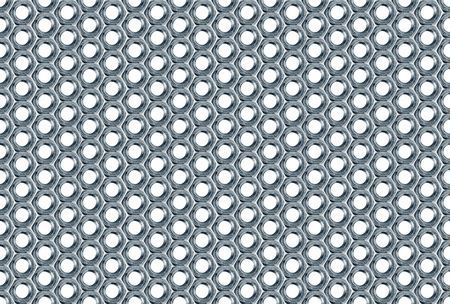 Array Bolt Nuts Pattern as abstract industrial backgroundの写真素材