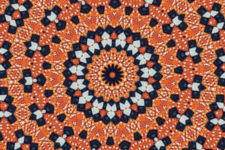 Psychedelic kaleidoscopic illusive symmetrical pattern as background