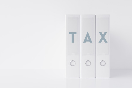 Taxes and taxation concept with document ring binderの写真素材