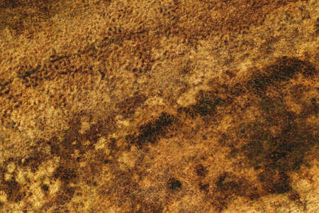 Abstract texture of plain landscape countryside from drone pov