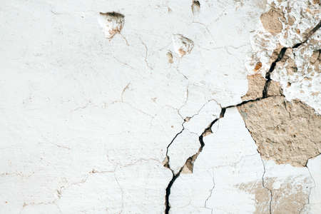 Old cracked wall as background, weathered surface texture