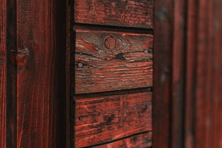 Rustic wooden background with blurred copy space, selective focusの写真素材