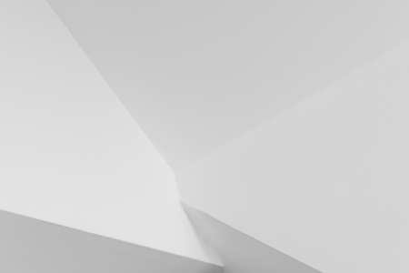 Loft apartment ceiling as abstract background, gray geometric shapesの写真素材