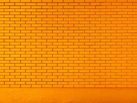 Yellow brick wall texture as background