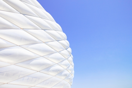 Facade detail of the Football Stadium Allianz Arena  Munich Germany Europe のeditorial素材