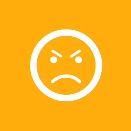 Flat style emoji emoticon iconのイラスト素材