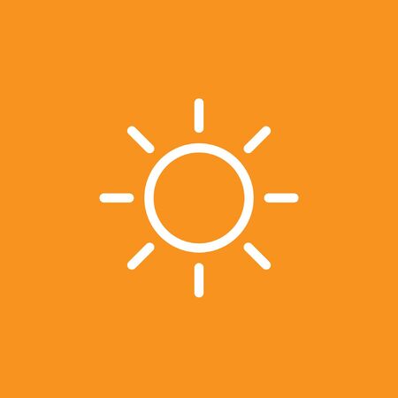 Sun icon, stock vector.のイラスト素材