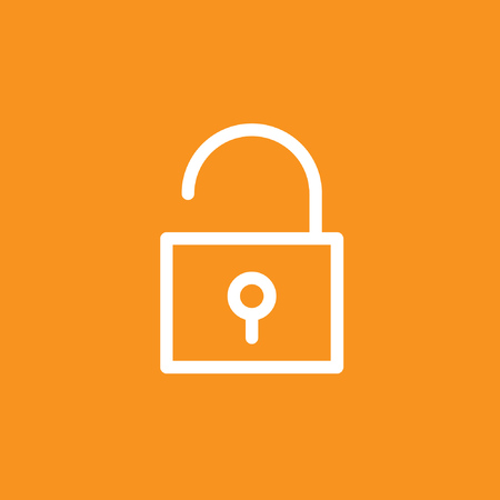 Lock icon stock vector designのイラスト素材