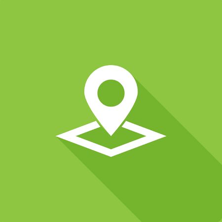 Location map icon, stock vector illustrationのイラスト素材