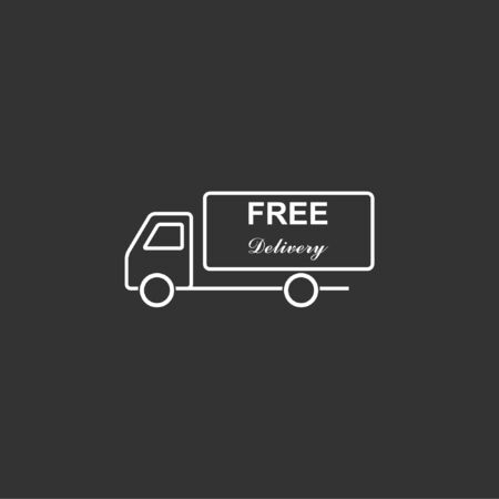 Cargo  Delivery Truck icon stock vectorのイラスト素材