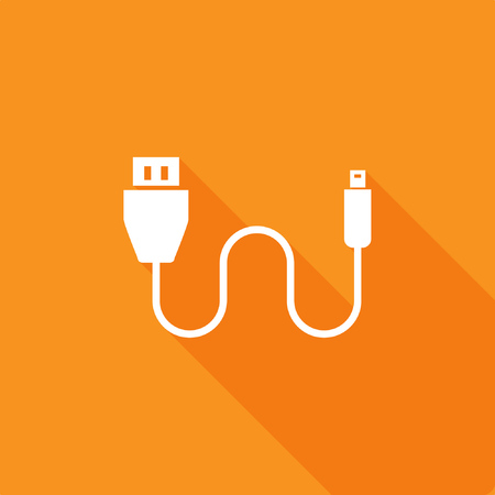 Flash drive, Memory icon, stock vector.のイラスト素材