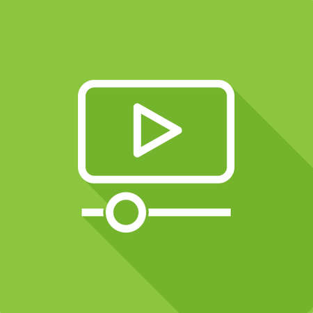 Media Player icon, stock vector, eps10.のイラスト素材