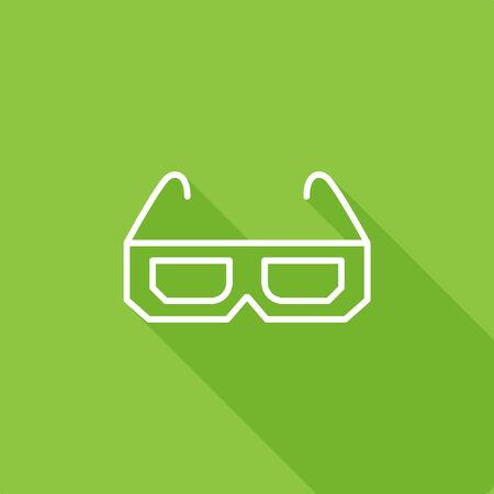 3D glasses icon, stock vector, eps10.のイラスト素材