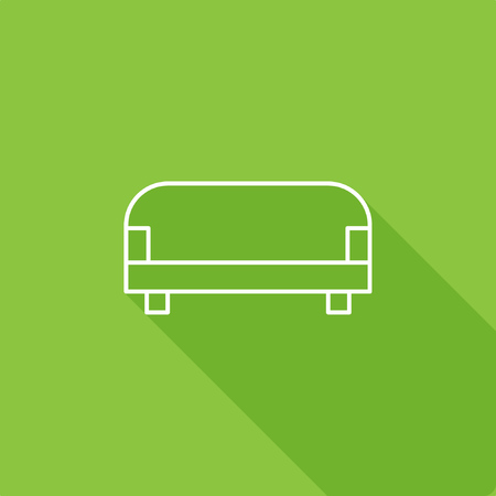 Sofa, Couch icon, stock vector, eps10.のイラスト素材