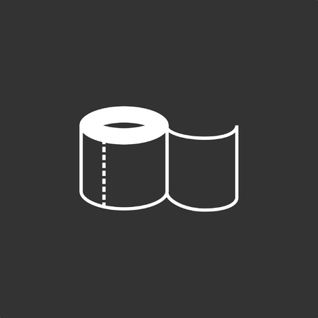 Toilet tissue icon, stock vector, eps10.のイラスト素材