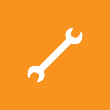 Wrench icon, stock vector.のイラスト素材