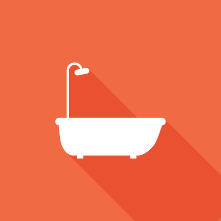 Bathtub Icon, stock vector illustrationのイラスト素材