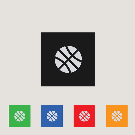 Basketball icon, stock vector illustrationのイラスト素材