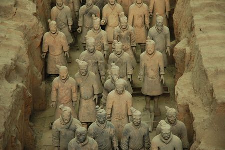 Terracotta Warriors, detailのeditorial素材