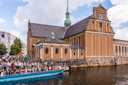 Canal tours, Holmens church, copenhagen, denmark,のeditorial素材