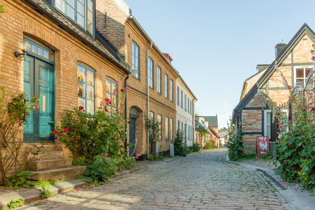Romantic old houses in Lund  Sweden