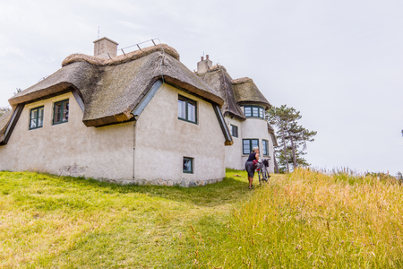 The residence of the polar explorer Knud Rasmussen, now a museum. He lived here between his expeditions, Hundestad, Denmark, July 10, 2017のeditorial素材