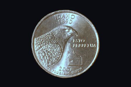 Reverse Side of Idaho State Quarterの写真素材