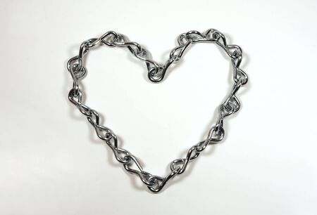 Heart Made Of Chainの写真素材