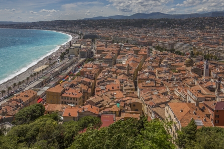 The city of Nice on the French Rivieraの写真素材