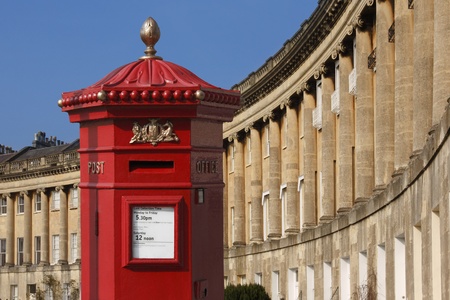 The Crescent in the City of Bath in southwest Englandのeditorial素材