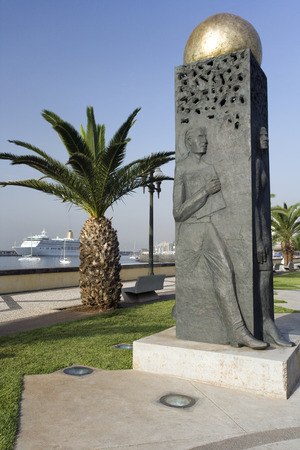 Monument on the waterfront in Funchal on the Portuguese Island of Madeiraのeditorial素材