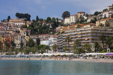 The resort of Menton on the Cote d Azur in the South of Franceのeditorial素材