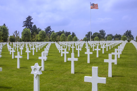 The American Cemetery in the Vallee de la Somme in the Le Nord   Picardy region of France  The...